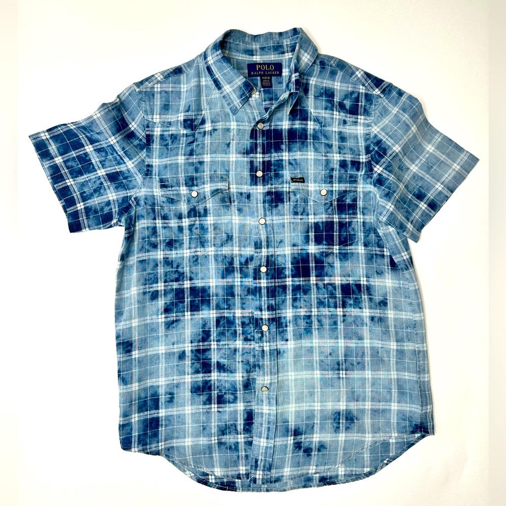 Big Kids “POLO RALPH LAUREN” Short Sleeved Button Down.